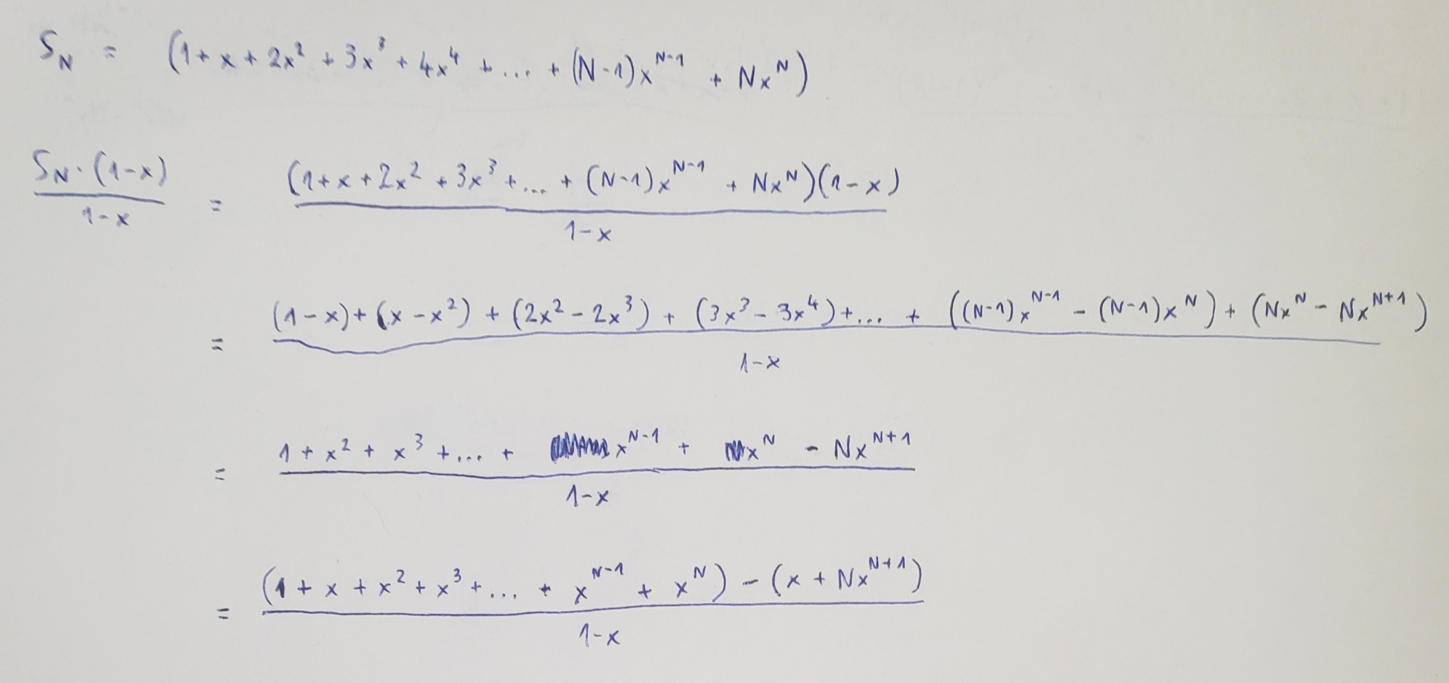 partial sum formula