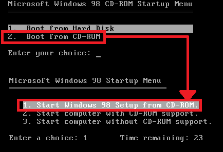 running windows 98 in virtualbox