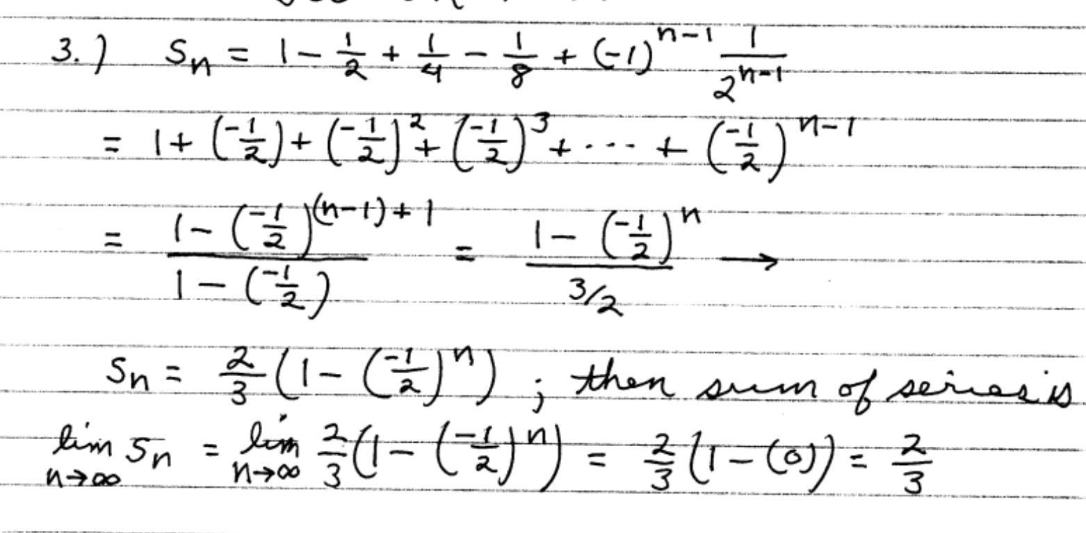 partial sum formula